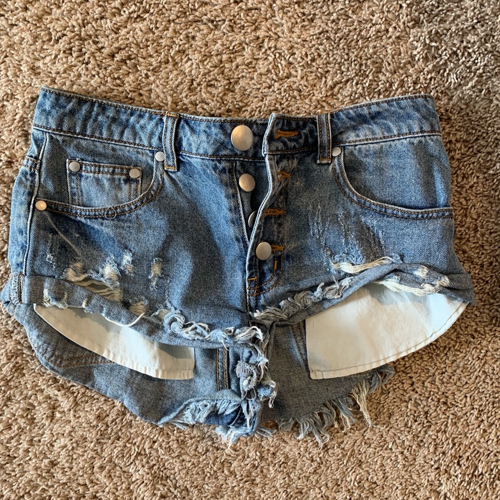 Frankie Phoenix Denim Shorts Size Small